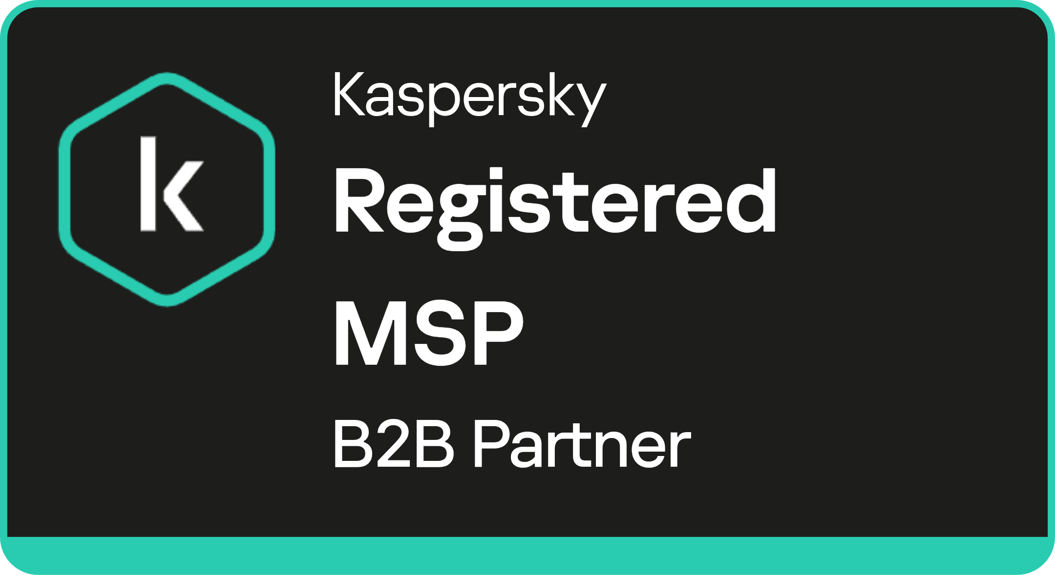 Registered Kaspersky MSP B2B partner badge